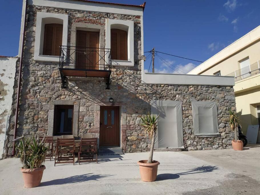 Two-Storey House In Kardamyla Mármaron Kültér fotó